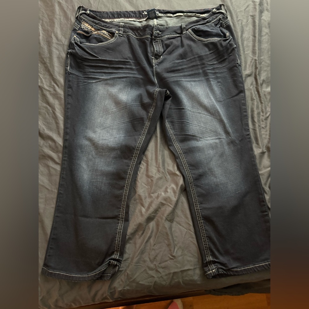 Amethyst Jeans Dark Blue boyfriend cut